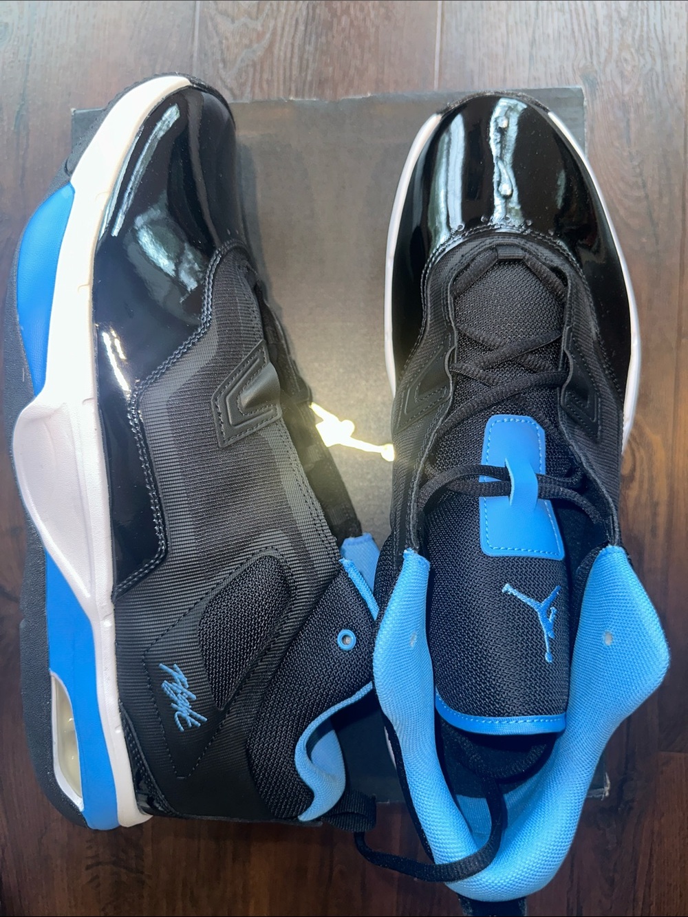 Jordan Stay Loyal 3 University Blue Black Leather White Size 14
